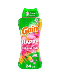 Gain Scent Booster Beads InWash Laundry Scent Beads for LongLasting Freshness and Odor Protection Happy Scent for an Enhanced Laundry Experience 24 Oz Packaging May Vary