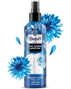 Comfort Anti-Wrinkle Spray for Clothes, Iris and Jasmine, 200ml - Smooths Creases and Eliminates Wrinkles Without Ironing