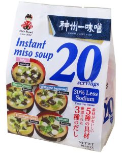 Miko Brand Miso Instant Soup Variety Pack - 30% Less Sodium, 10.65 Ounces