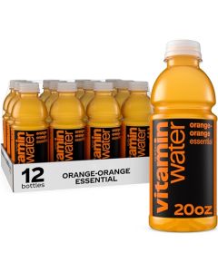 vitaminwater Essential OrangeOrange Flavored Water Beverage 20 fl oz Bottles 12 Pack