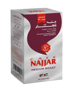Najjar Medium Roast Plain Premium Ground Arabica Coffee 200g