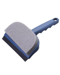 Leeonz Clearance Window Cleaner Brush MultiFunctional Glass Scraper Bathroom Wiper Wall Tile Decontamination Brush with Handle Cleaning Tools Blue