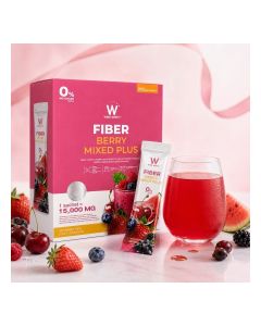 Wink White Fiber Berry Mixed Plus Watermelon-Flavoured Fibre Drink with Psyllium Husk, Inulin and FOS, 10 Sachets