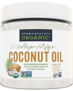 Viva Naturals Organic Extra Virgin Coconut Oil - 16 oz