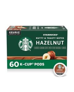 Starbucks KCup Coffee Pods Flavored Hot or Iced Coffee Hazelnut 60 Keurig Pods