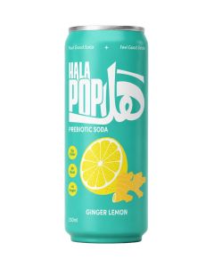 Ginger Lemon Prebiotic Soda Drink Can