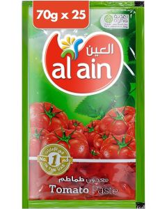 Al Ain Tomato Paste Pouch, Pack of 25x70g