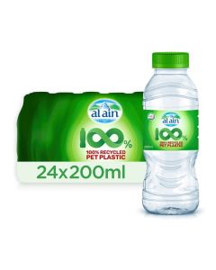 Al Ain Recycled PET Bottled Water (rPET) 24x200ml