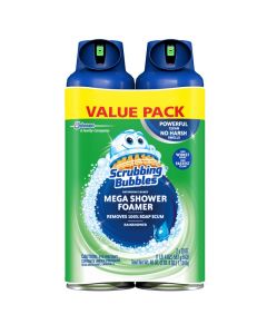 Scrubbing Bubbles Mega Bathroom and Shower Foamer Aerosol Rainshower Scent 20oz Pack of 2