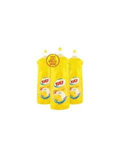 TAJ Dishwashing Liquid 500ml x3 PET Eco Pack Strong Grease Removal Dish Wash