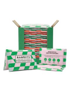 Bambuyu Slim Pocket Tissue – 10 Packs x 10 Sheets / 3-Ply Facial Tissues / Premium Eco-Friendly Slim Pocket Tissues / Non-Toxic, Plastic-Free / Perfect for Purse, Pocket, Clutch