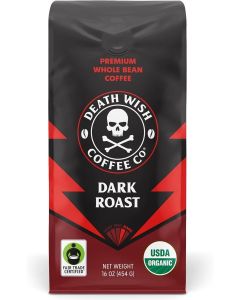 Death Wish Whole Bean Dark Roast Coffee