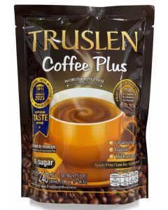 Truslen Coffee Plus Instant Coffee Mix - 15 Sachets x 16g / Sugar-Free with L-Arginine for Weight Management