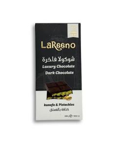 Lareeno Luxury Chocolate Dark Chocolate Kunafa and Pistachio- 200gms