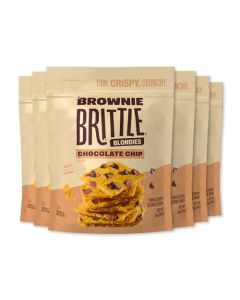 Brownie Brittle Chocolate Chip Blondie Thin and Crispy Sweet Snacks Pack of 6 5 oz Rich Gourmet Brownie Bites Dessert