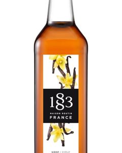 1883 by Philibert Routin Vanilla Syrup - 1 Liter Glass Bottle - Made in France