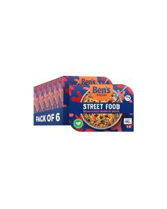 BENS ORIGINAL Street Food Bean Rice Burrito Bowl Prepared Entre Microwavable HeatEat Bowl in 90 Seconds 9 oz Pack of 6