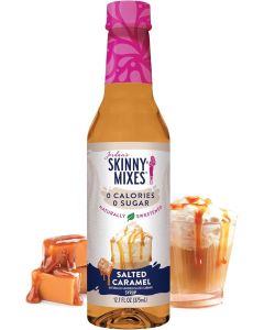 Jordan's Skinny Mixes Salted Caramel Syrup - Naturally Sweetened, 0 Calories, 0 Sugar, 12.7 Fl Oz