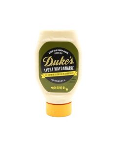 Dukes Light Mayonnaise with Olive Oil Blend Smooth Creamy 18 Ounce Pack of 1