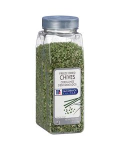 McCormick Culinary Freeze Dried Chives 135 oz One 135 Ounce Container of Dried Chives Use on Eggs Potatoes Fish Soups Salads and More