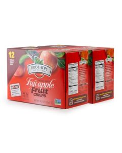 Brothers All Natural Freeze Dried Fruit Crisps Fuji Apple 035 Oz Pack of 24 Made with 100 Fruit Gluten Free Soy Free Vegan Healthy Snack Lunch Box Ready Packaging May Vary