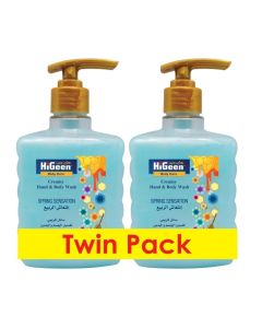 Higeen Hand & Body Wash Creamy Spring Sensation 500 ml (Twin Pack)