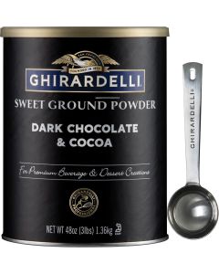 Ghirardelli Sweet Ground Dark Chocolate & Cocoa Powder, 3 lb Can