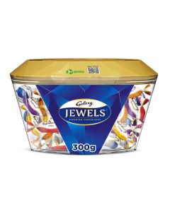 Galaxy Jewels, Assorted Chocolate Gift Box, Individually Wrapped Miniatures with Pralines, 300g