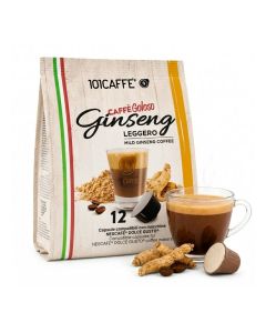 Leggero Ginseng Caffè Capsules / Compatible with Dolce Gusto® Coffee Machines / Premium Ginseng Coffee Blend / 12 Capsules Pack / Smooth, Aromatic & Café-Style Coffee