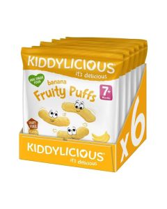 Crumb Free Banana Fruity Puffs Kids Snack 10gm Pack Of 6
