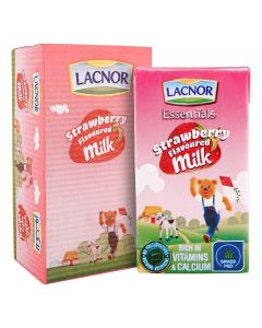 Lacnor Junior Strawberry Milk 125ml Pack Of 24