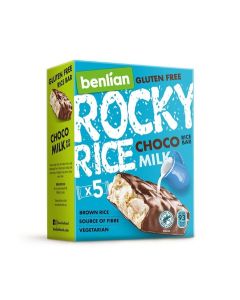 Benlian Rocky Rice Bars Milk Choco 5x18g