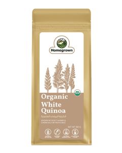 Homegrown Organic White Quinoa – Gluten-Free, High-Protein Grain for Healthy Diet 500 gram