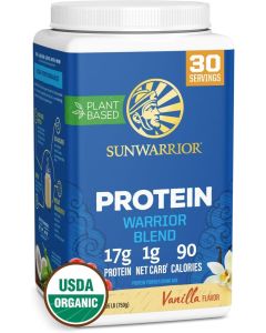 Sunwarrior Blend High Performance Plant Based Keto Friendly Vegan Organic Protein Powder Vanilla 750 G