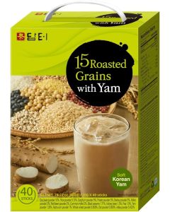 Damtuh Korean 15 Multi Mixed Roast Grain Powder Meal Replacement Shake – Healthy Breakfast Drink, Nutritious Grain Misugaru, 20g x 40 Sticks
