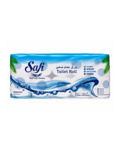 SAFI Toilet Roll 200 Sheets 2-Ply Pack of 10 / Premium Soft Laminated Bathroom Tissue Rolls