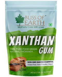 Bliss of Earth Xanthan Gum 907g / Ultra Strong Food Grade Thickener Powder / Gluten Free Baking Essential / Keto Vegan Stabilizer / Instant Sauce, Dressing, Ice Cream Texture Enhancer / High Performance Binder