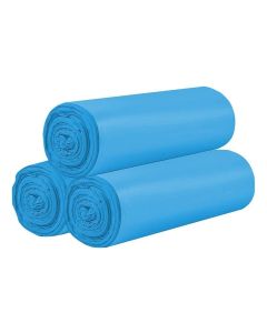 3 Rolls Small Trash Bags - 60 Counts Durable 4 Gallon Small Garbage Bags for home office kitchen Bathroom Bedroom Trash Can liners(Blue) 