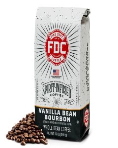 Fire Department Coffee Vanilla Bourbon Infused Whole Bean Coffee - 12 oz