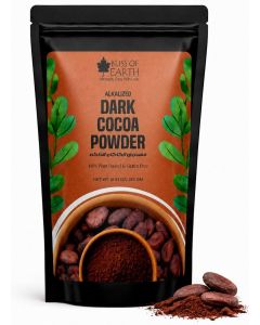Bliss of Earth Dark Cocoa Powder 250g / Alkalized Unsweetened Cocoa Powder / Pure Baking Cocoa for Cakes, Brownies & Hot Chocolate / Vegan & Keto Friendly