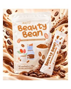 Dear Face Beauty Bean Korean Mocha Coffee – 10 Sachets with Glutathione & Collagen