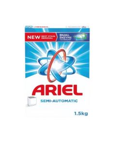 Ariel Semi Automatic Laundry Detergent Powder With Dual Enzyme Technology- 1.5kg
