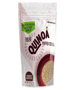 Wholefort Puffed Quinoa Cereal + Nothing – Vegan Gluten Free Non-Gmo [9 Oz] Try Pops As Snacks Salad Topper For Sustainable Energy Crunchy Is Good Mood Food