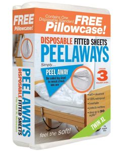 Peelaways Waterproof Disposable Bed Sheets As Seen On Shark Tank 3Layer Absorbent Wellness Sheets for Elderly Homecare Hospital Use and Travel