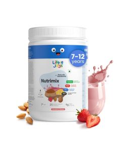 Strawberry Nutrimix 7+ (350g) / 7-12 Years / Naturally Sweetened with Dates & Jaggery / With 23 Essential Vitamins & Minerals