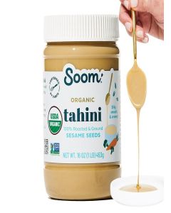 Soom Foods Organic Tahini, Creamy Sesame Paste, 16oz, 1 Pack