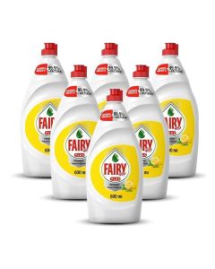Max Plus Lemon Dishwashing Liquid with Bleach Alternative Power 6x600ml