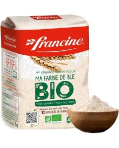 Francine Organic All-Purpose Wheat Flour - 2.2 lbs (Pack of 2)