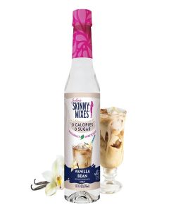 Jordan's Skinny Syrups Sugar Free Syrup, Vanilla Bean Syrup, 12.7 oz, Zero Sugar and Zero Calorie Flavoring for Coffee, Protein Shake, Cocktail or Mocktail Drinks and More, Naturally Sweetened Line