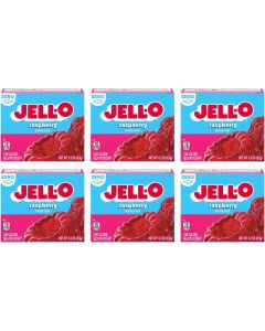 Jell-O Raspberry Sugar Free Gelatin Dessert Mix (Pack of 6)